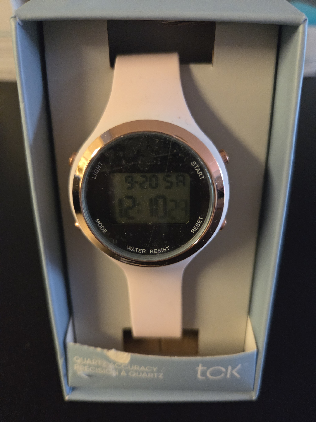 TCK Pink Digital Watch with Box