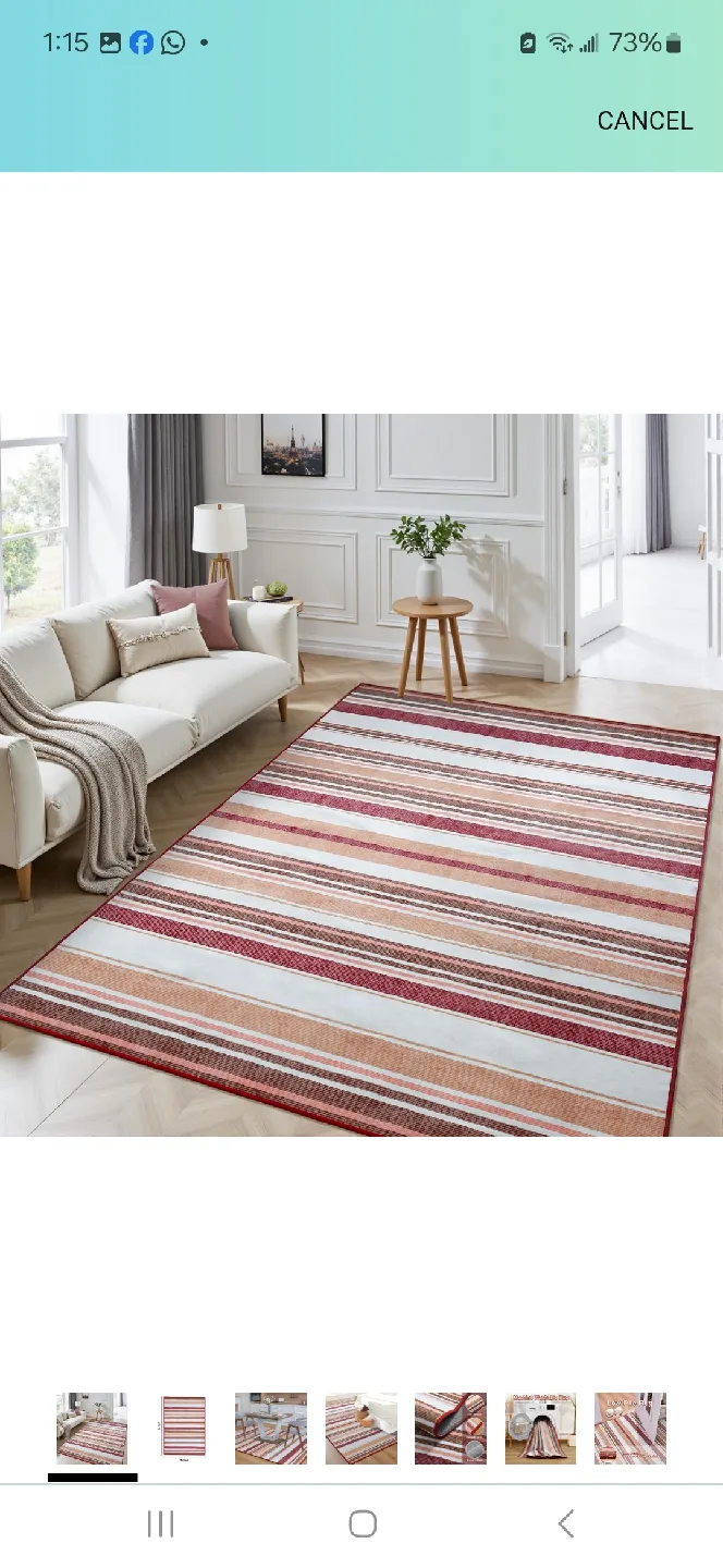 Striped Area Rug - 5x7 thumbnail