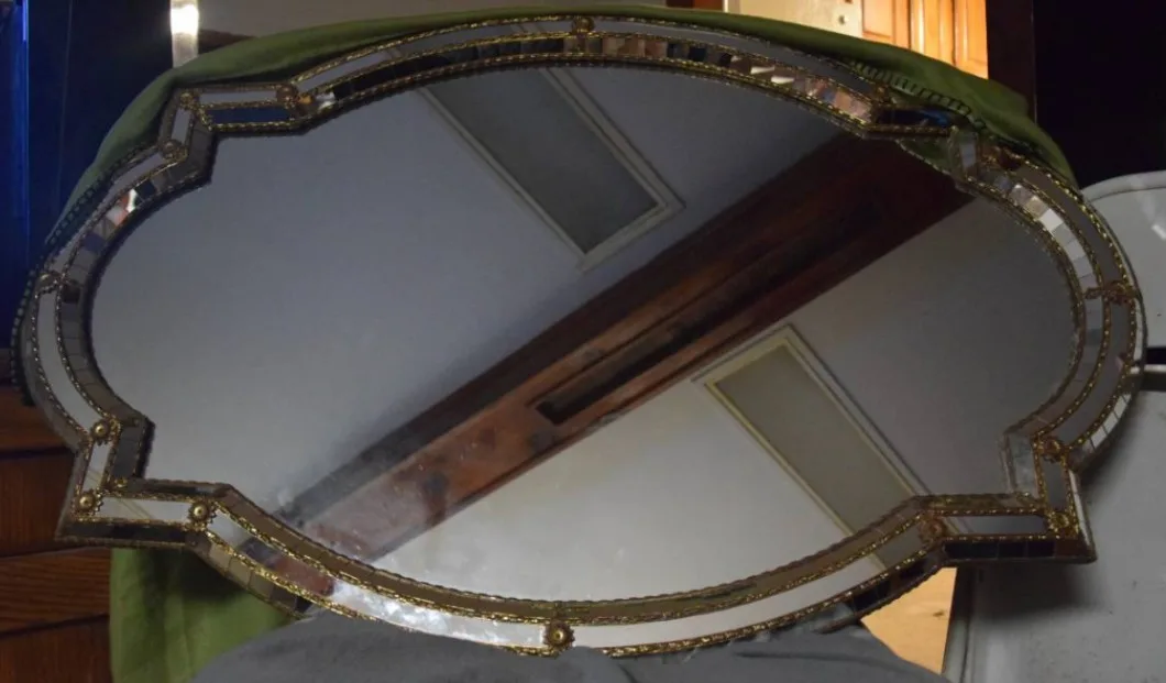 Antique Ornate Framed Mirror image indicator(3)