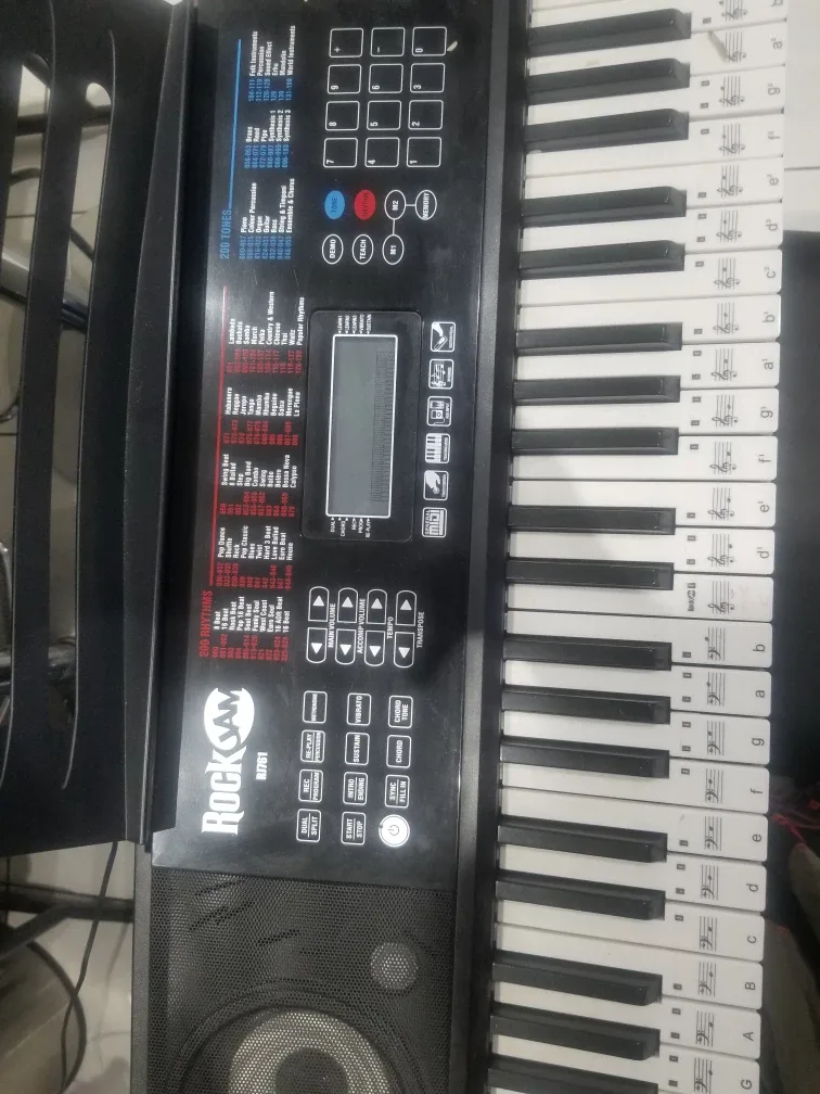 RockJam 61 Key Keyboard Piano with Stand & Bench image indicator(3)