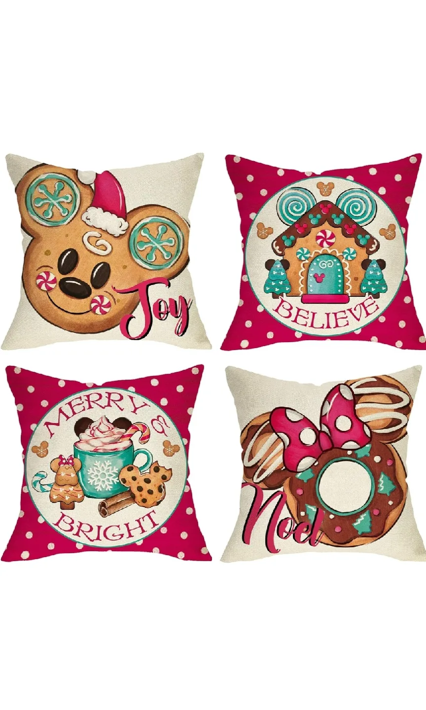 Brand New Christmas Throw Pillow Covers (Set of 4) thumbnail