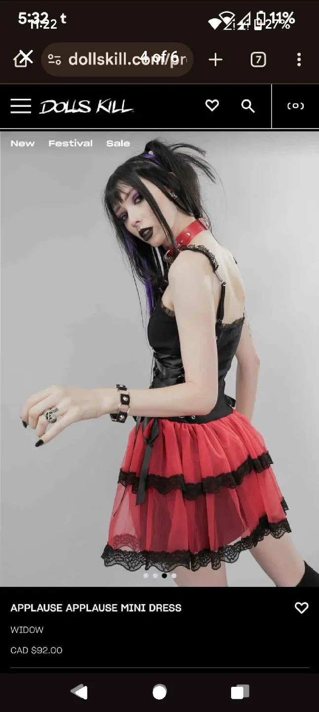 Dollskill Widow Mini Dress image indicator(4)