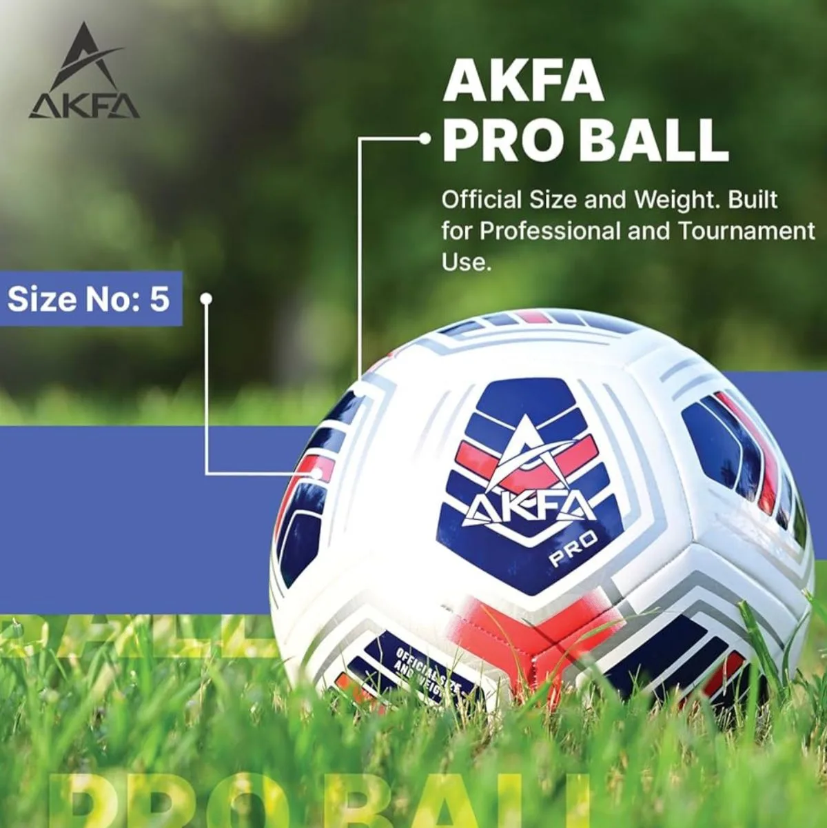 AKFA Soccer Ball - Official Size & Weight image indicator(3)