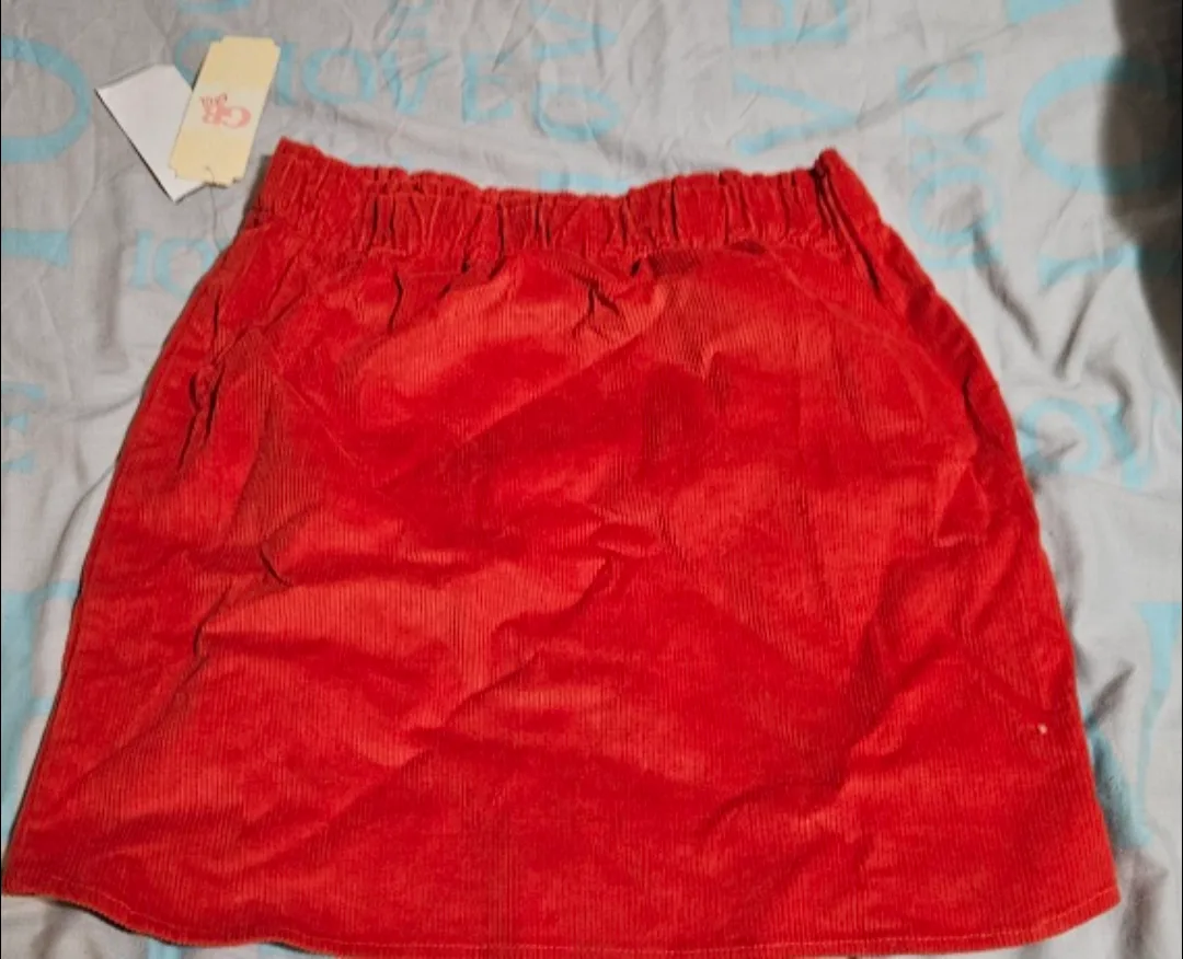 GB Girls Orange Corduroy Skirt - Size L image indicator(5)