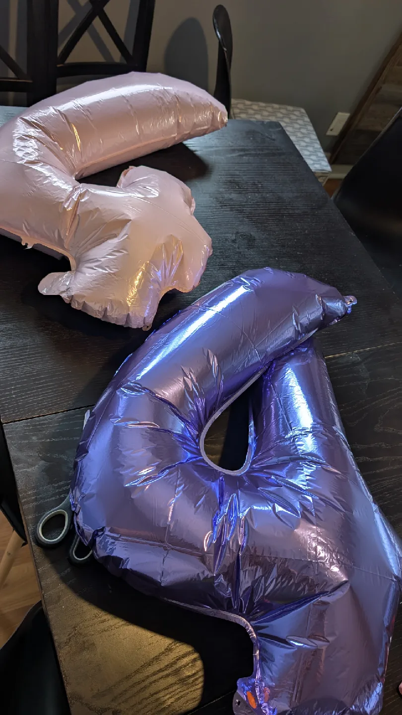 Number Balloons - 4 - Party Decorations 🥕 thumbnail