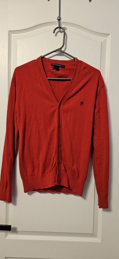 French Connection Red Cardigan Small