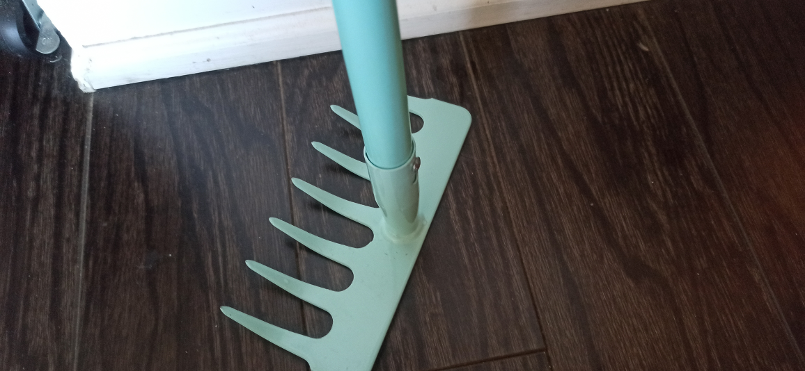 Kids' Garden metal Rake - Light Blue - 28 inches - photo 4