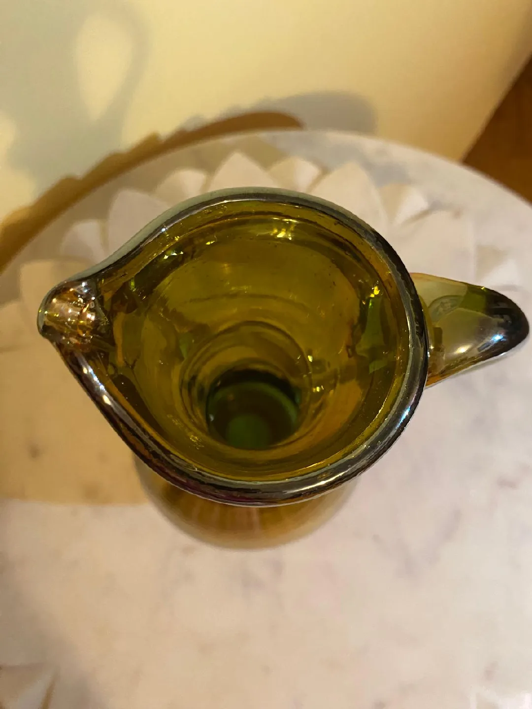 Vintage Iridescent Glass Pitcher image indicator(3)