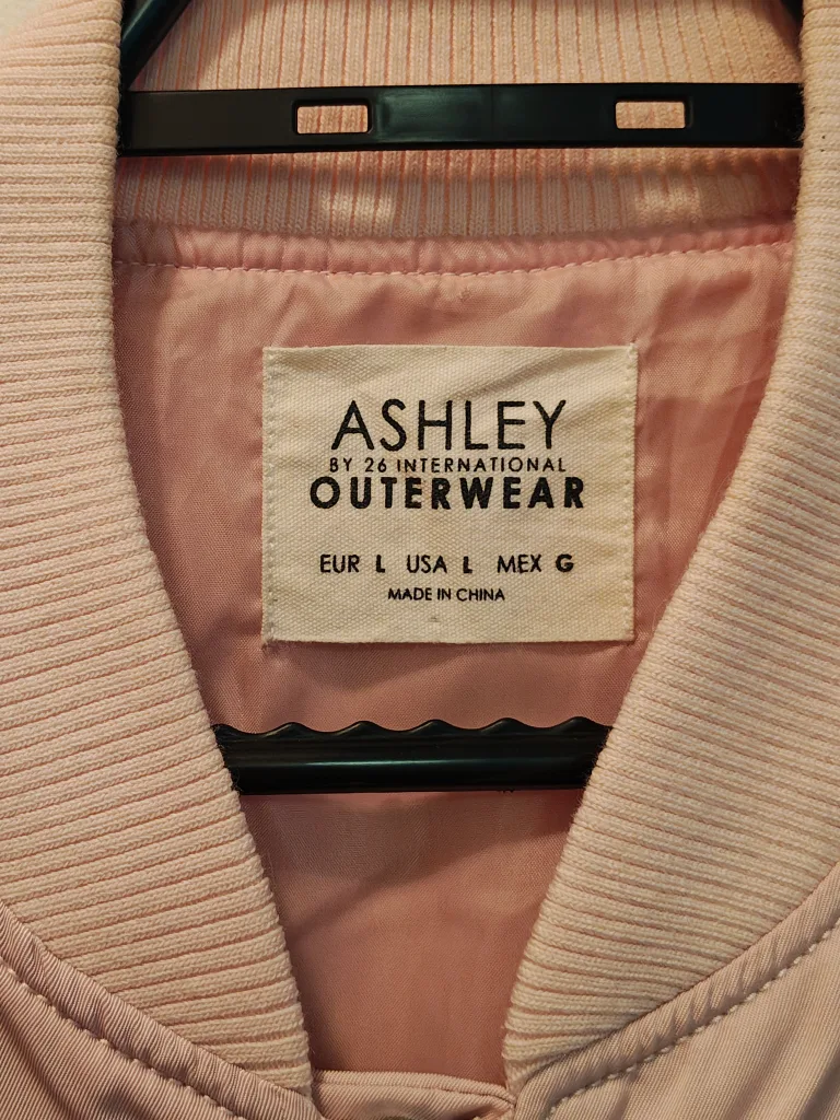 Ashley Outerwear Pink Bomber Jacket - Size L image indicator(2)
