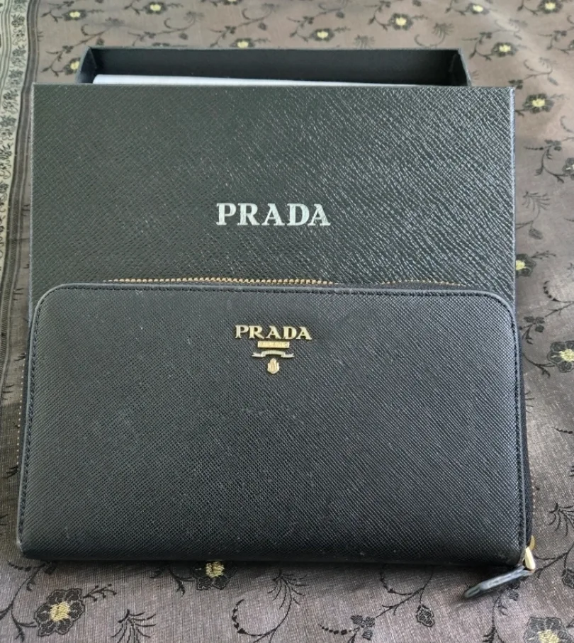 Prada Black Wallet with Box thumbnail