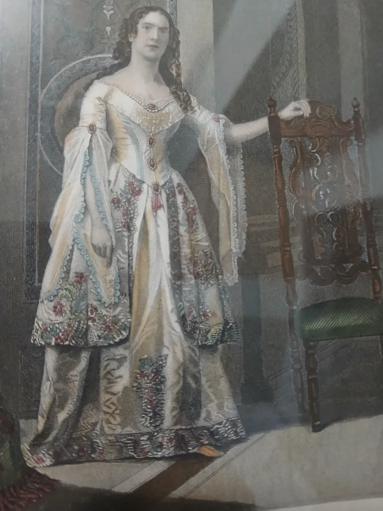 Vintage Framed Print: Miss Vandenhoff as Juliet image indicator(2)