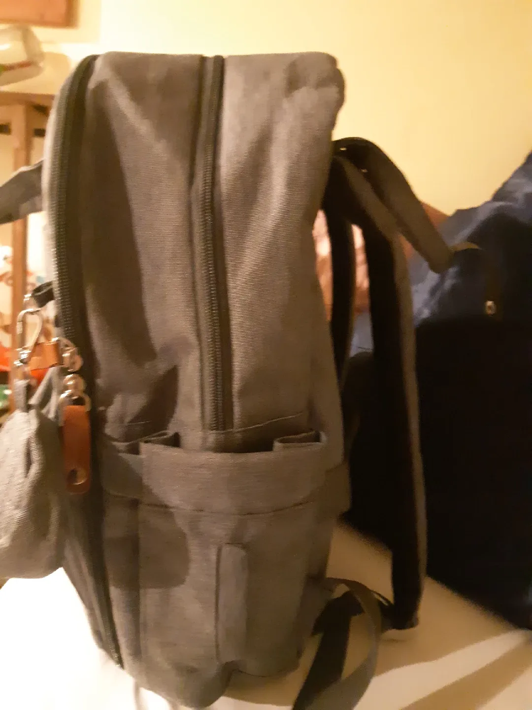 RUVALLINO Diaper Bag Backpack - Grey image indicator(2)