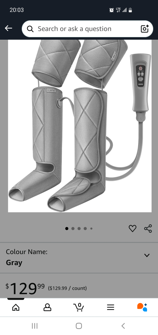 RENPHO Leg Massager - Air Compression for Circulation