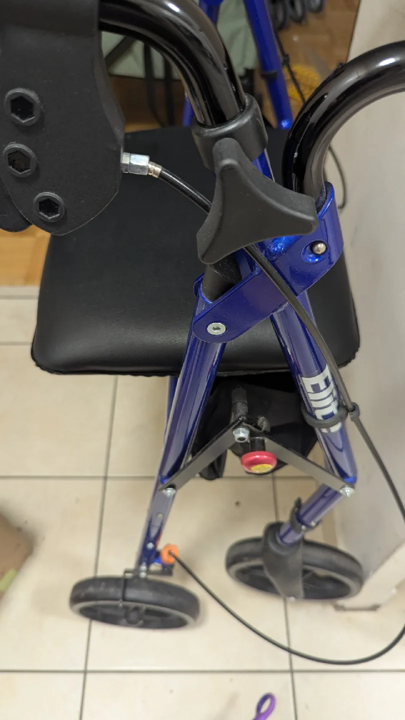 Drive Medical Blue Rollator Walker with Seat thumbnail