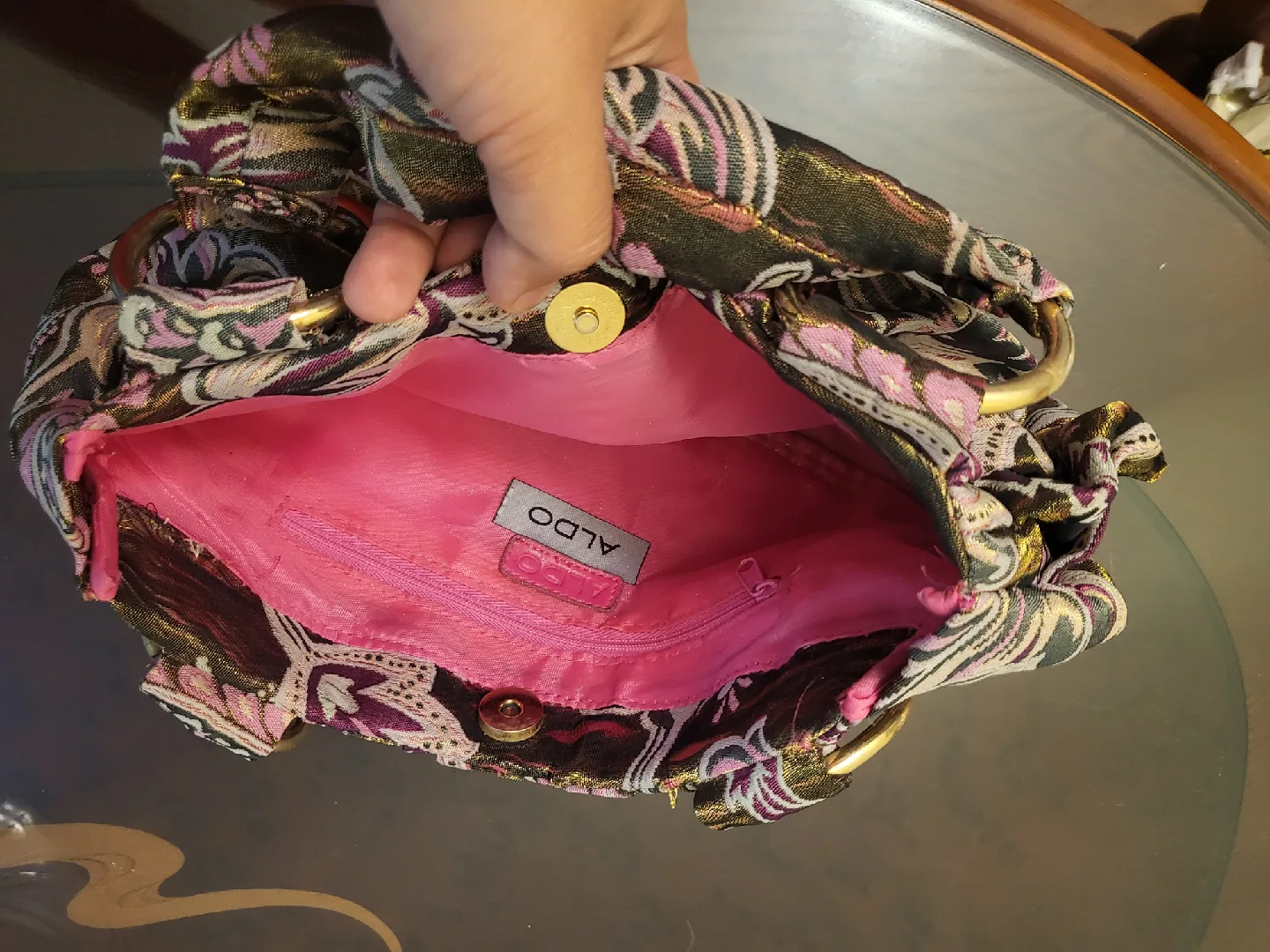 Vintage Aldo Floral Print Handbag image indicator(4)