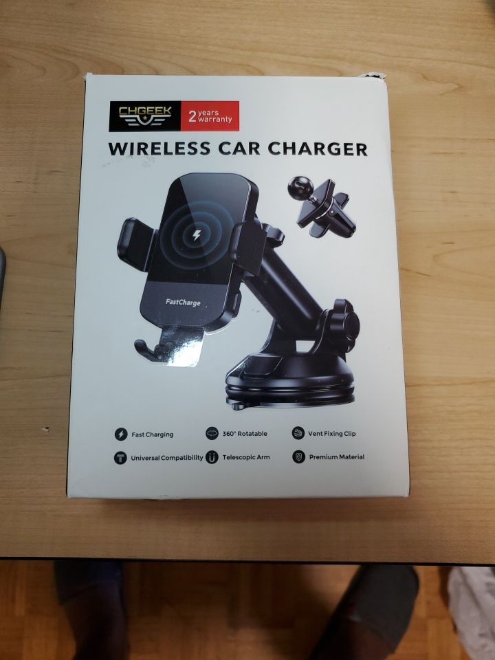 CHGEEK Wireless Car Charger - Fast Charging
