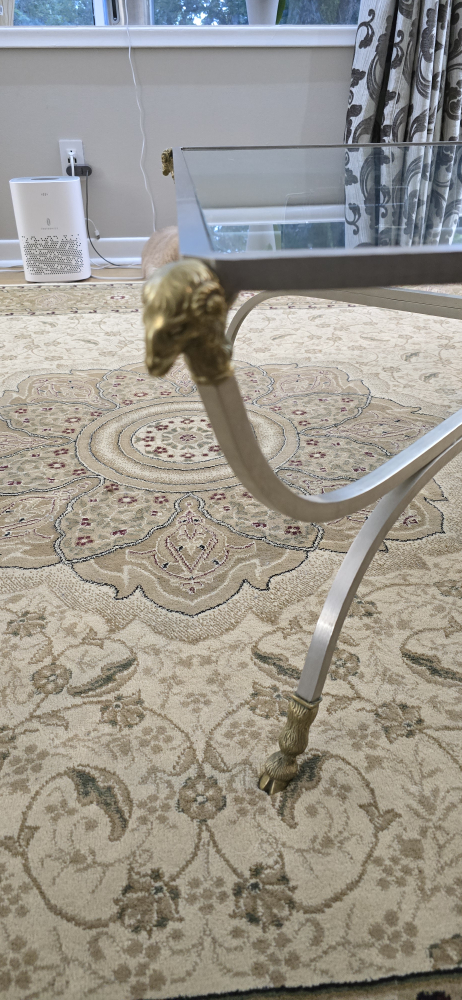 Glass Top Coffee Table with Metal Frame - photo 3