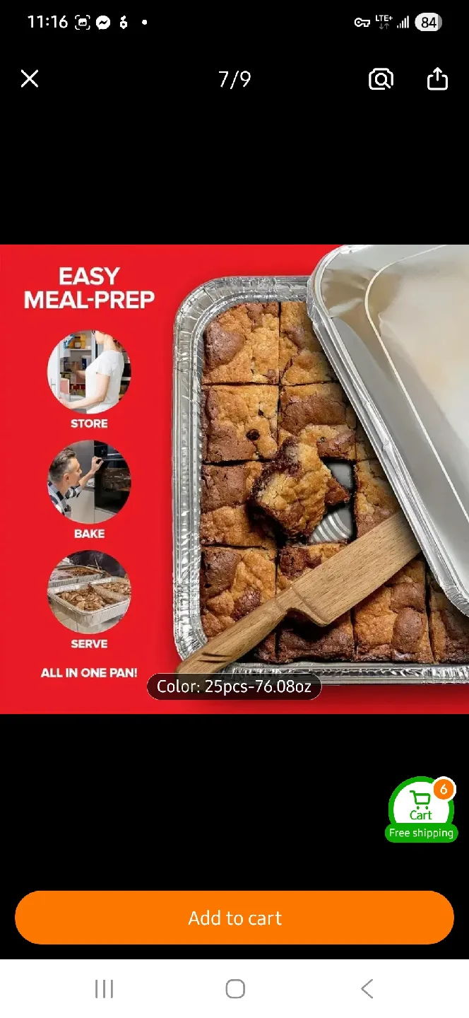 NEW 2250ml Aluminum Foil Pans with Lids - 25 Pack image indicator(6)