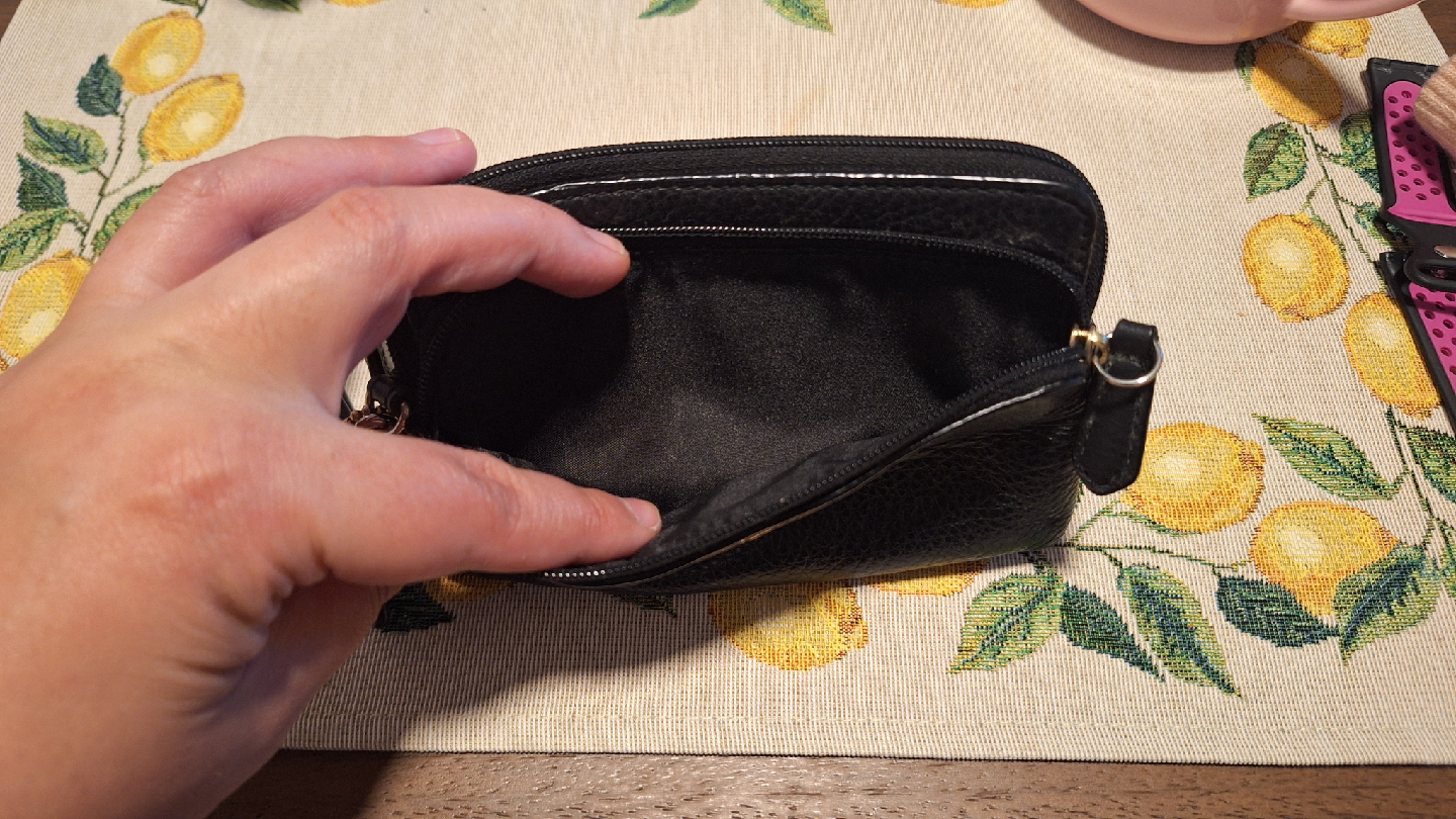 Coach Black Leather Wristlet Wallet - photo 2