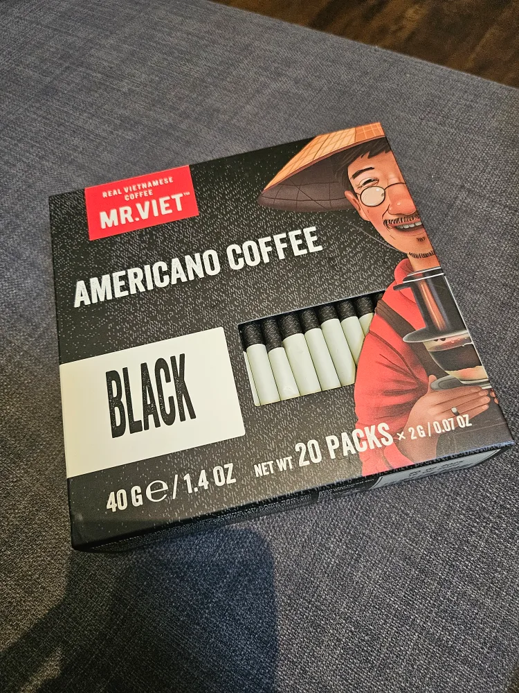 Mr. Viet Americano Black Coffee (20 Packs)