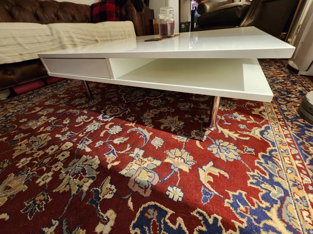 Wayfair High Gloss White Coffee Table image indicator(4)