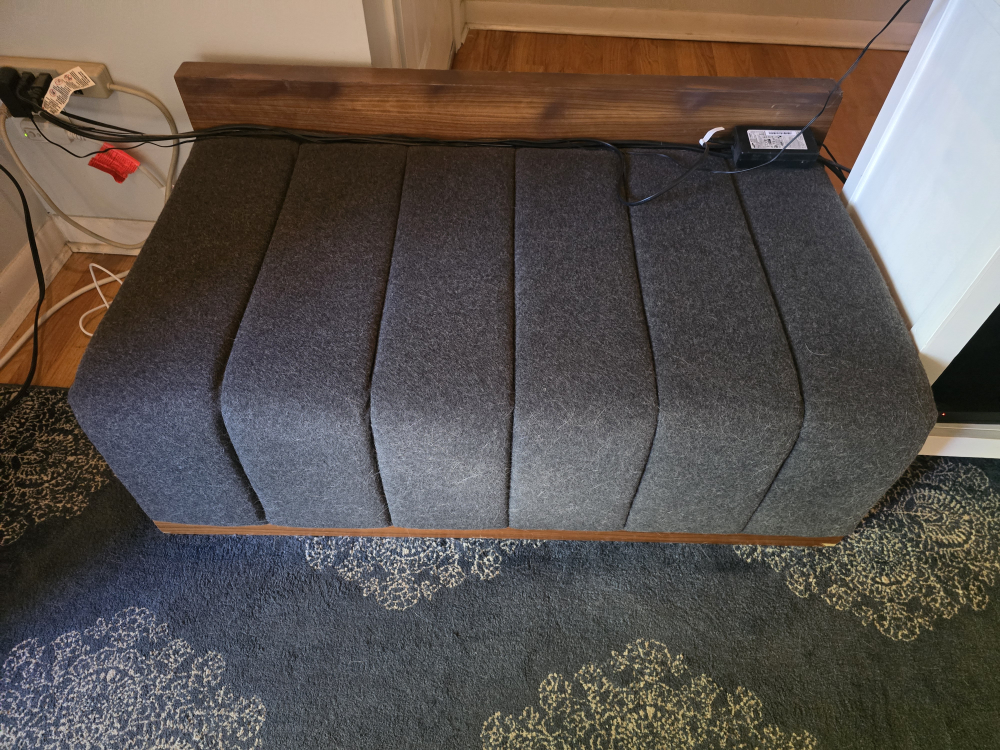 Gray Ottoman Bench