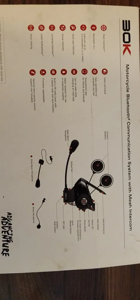 Sena 30K Motorcycle Bluetooth Communication System image indicator(4)