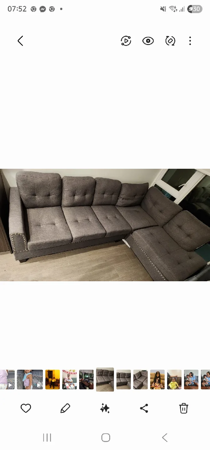 Grey Sectional Sofa thumbnail