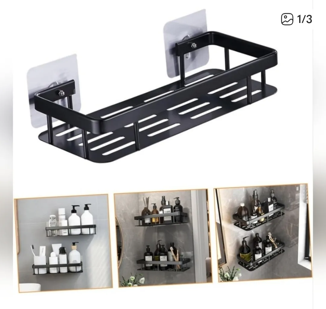 Black Bathroom Shelf Organizer - 🥕 image indicator(2)