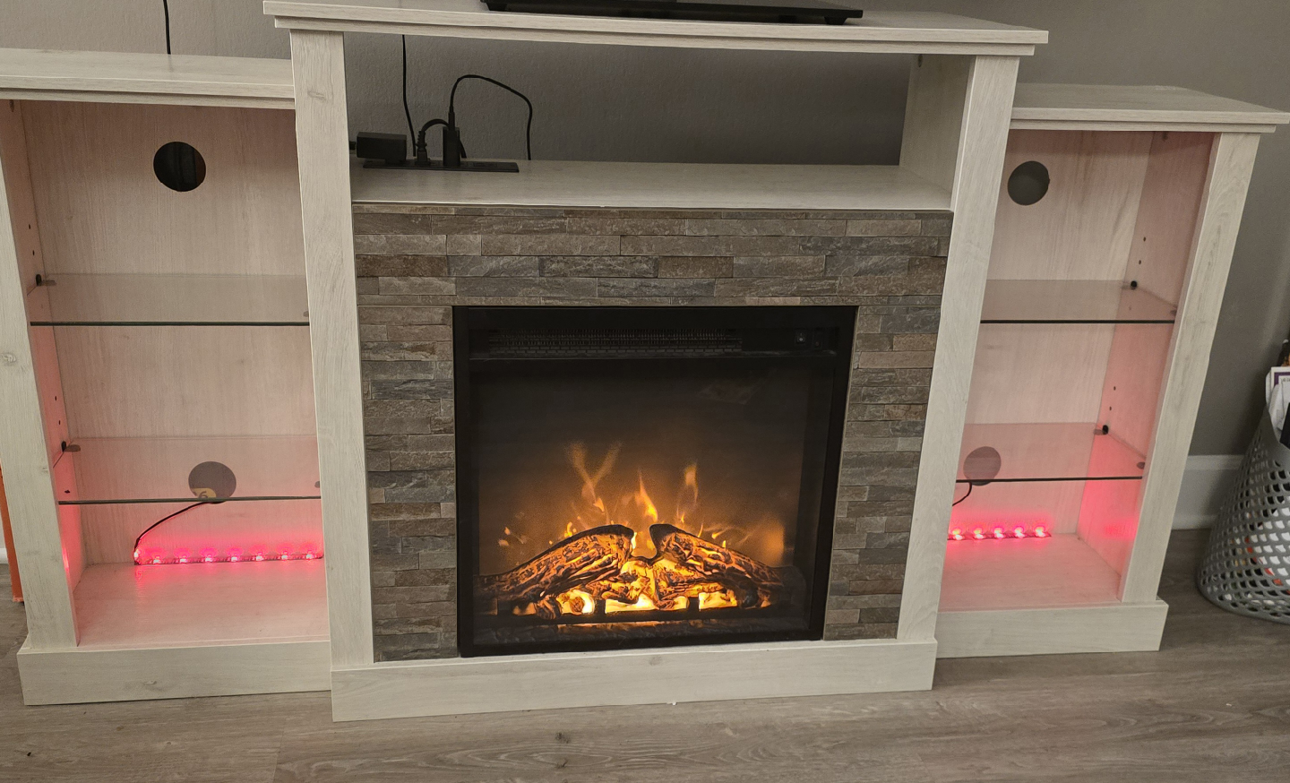 Fireplace TV stand with L.E.D lights - photo 2