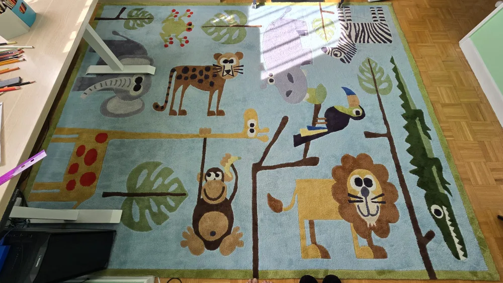 Kids Jungle Animal Rug 8ftx10ft image indicator(2)