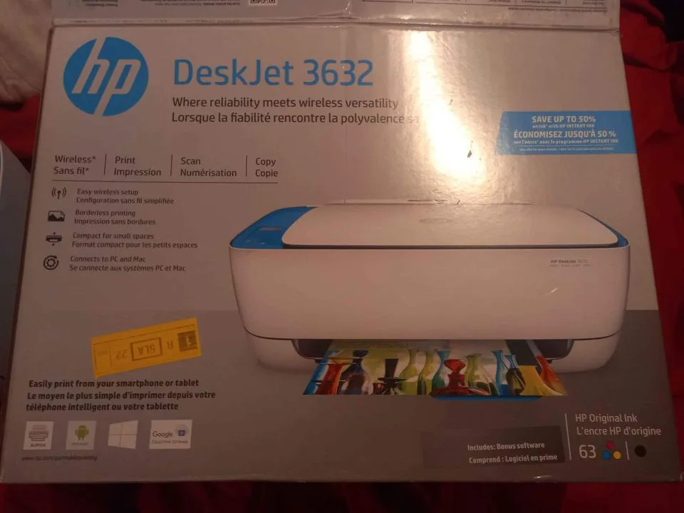 HP DeskJet 3632 __ 3-in-1 copier, scanner, printer 🥕 thumbnail