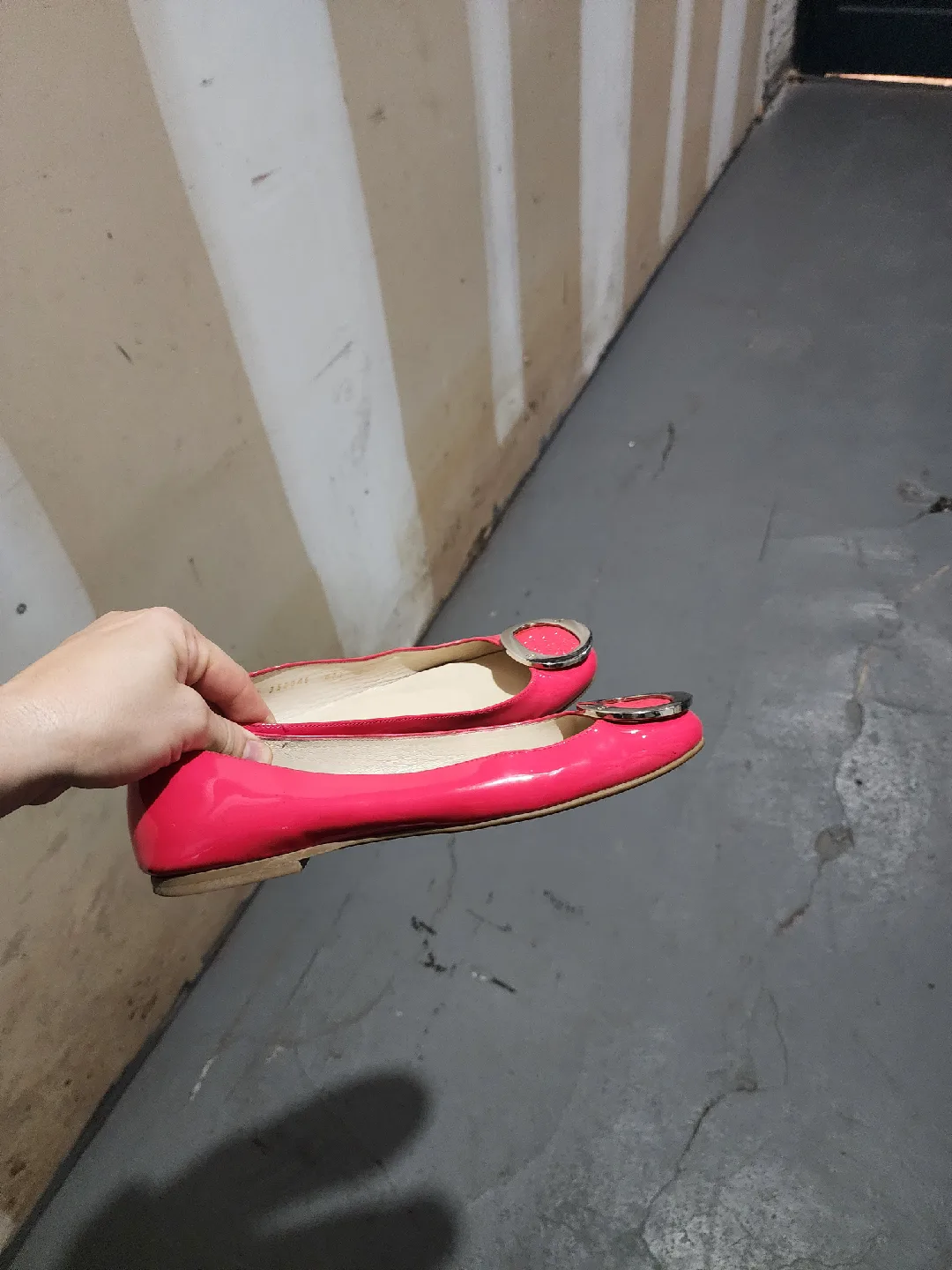 Pink Ballet Flats with Silver Buckle image indicator(3)