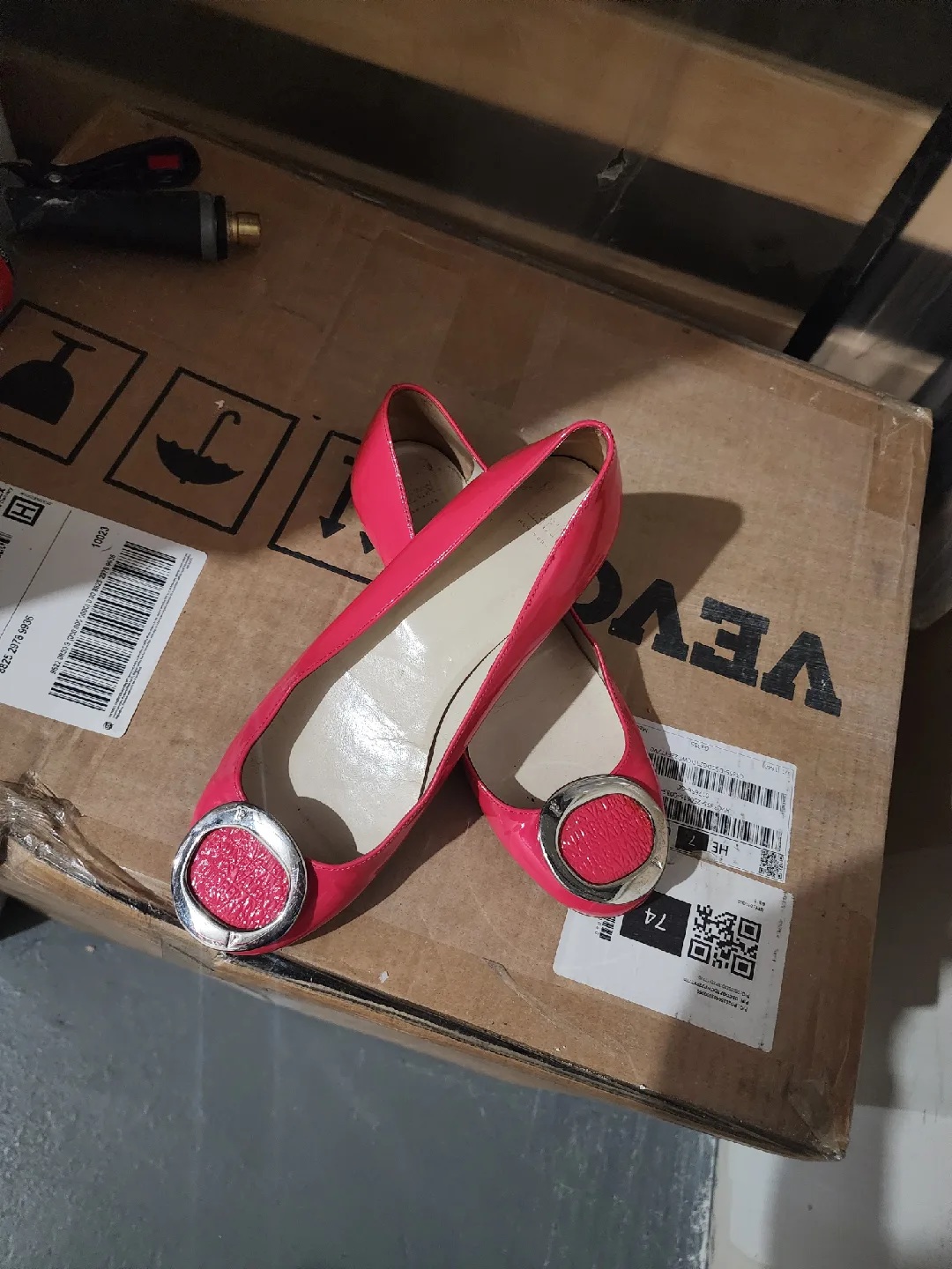 Pink Ballet Flats with Silver Buckle image indicator(5)