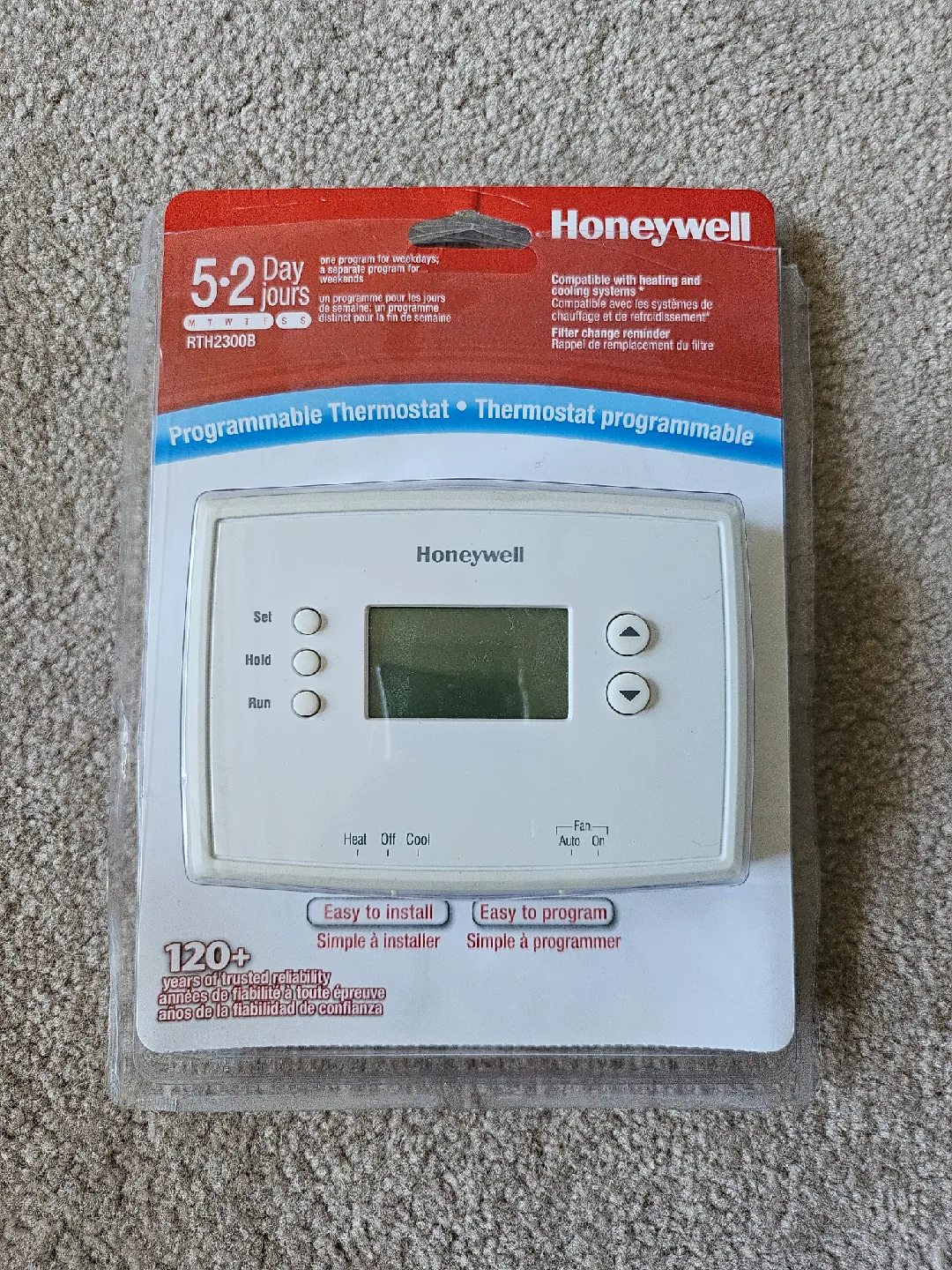 Honeywell RTH2300B Programmable Thermostat 🥕 thumbnail