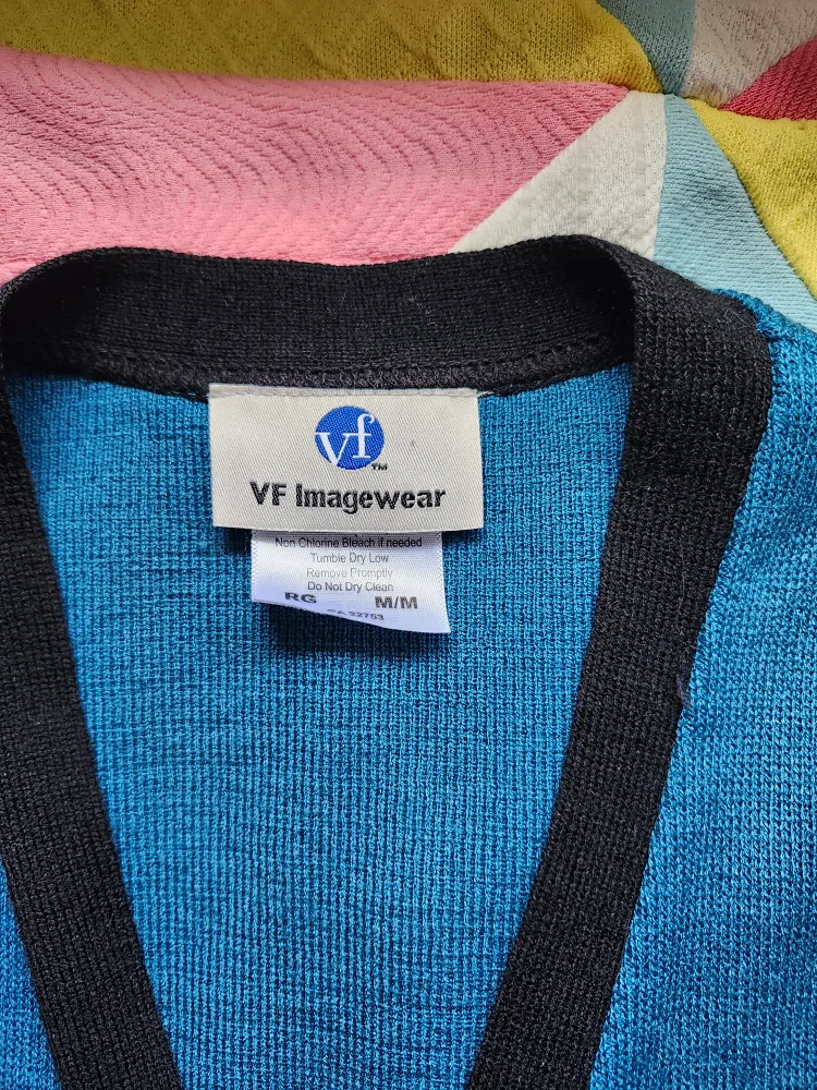 Vintage blue and black cardigan image indicator(4)