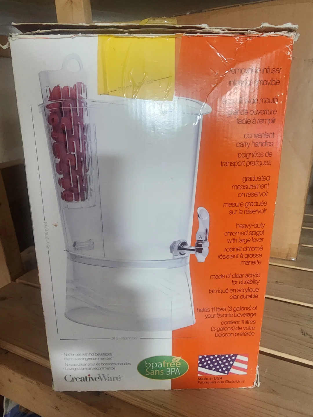 CreativeWare Beverage Dispenser - 3 Gallon image indicator(2)