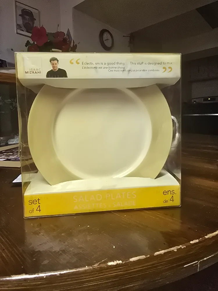 Isaac Mizrahi Salad Plates - Set of 4, New in Box thumbnail