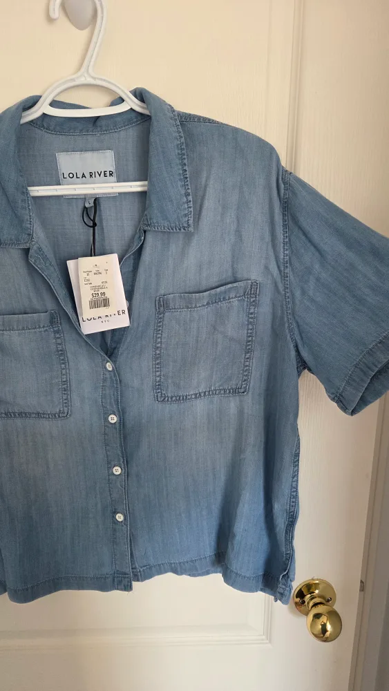 Lola River Denim Shirt - Size L - New with Tags! image indicator(3)