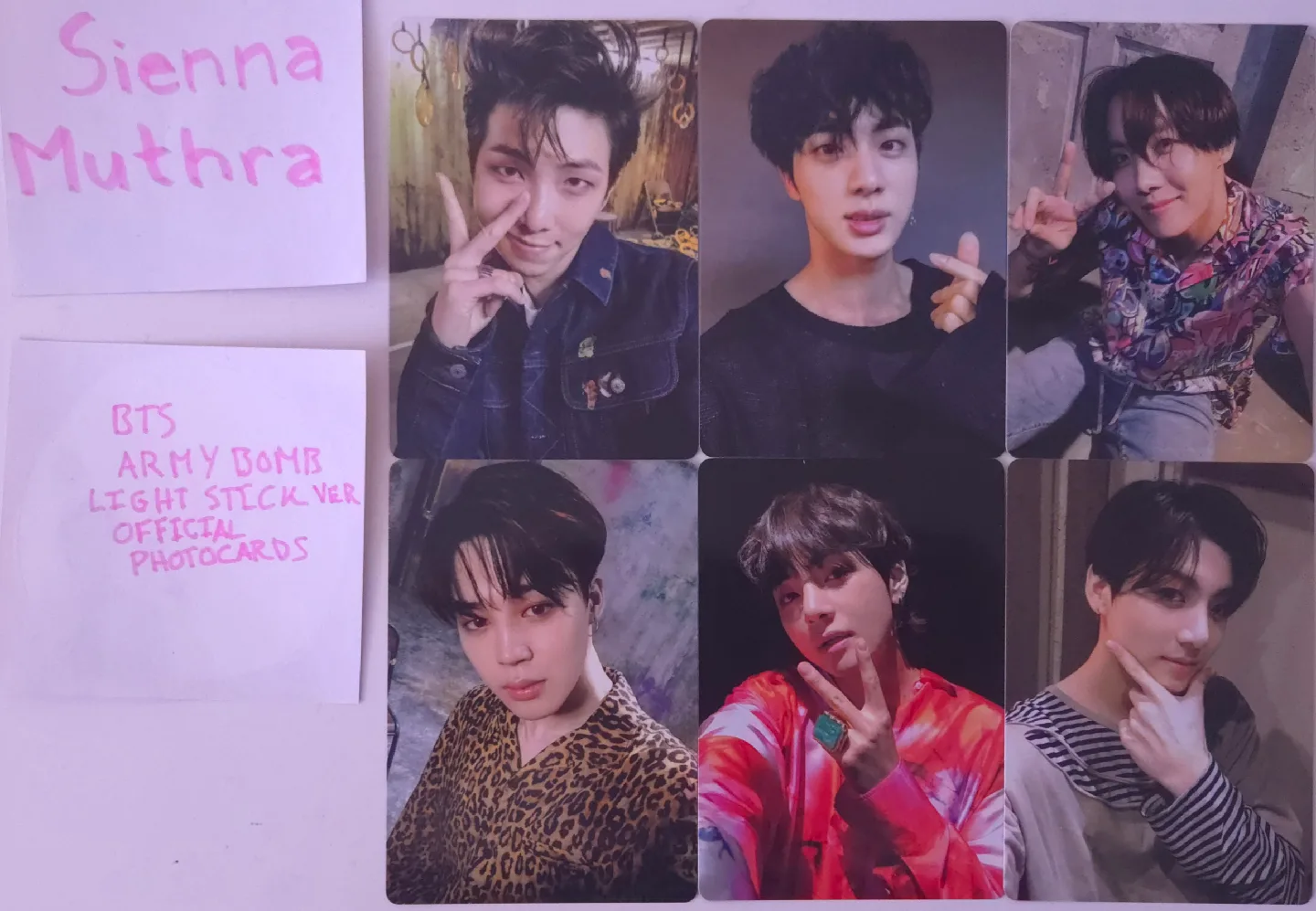 BTS Army Bomb Light Stick Ver Official Photocards 🥕 thumbnail