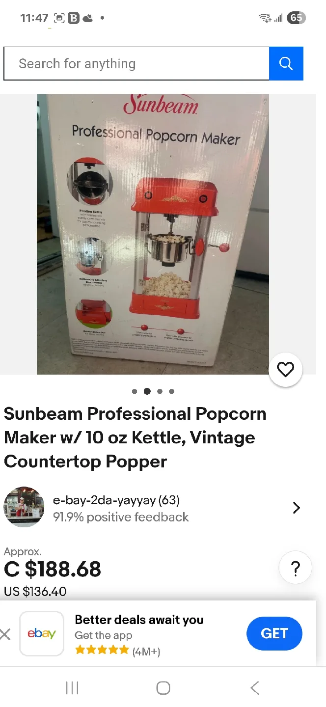 Sunbeam Professional Popcorn 🍿 Maker image indicator(6)