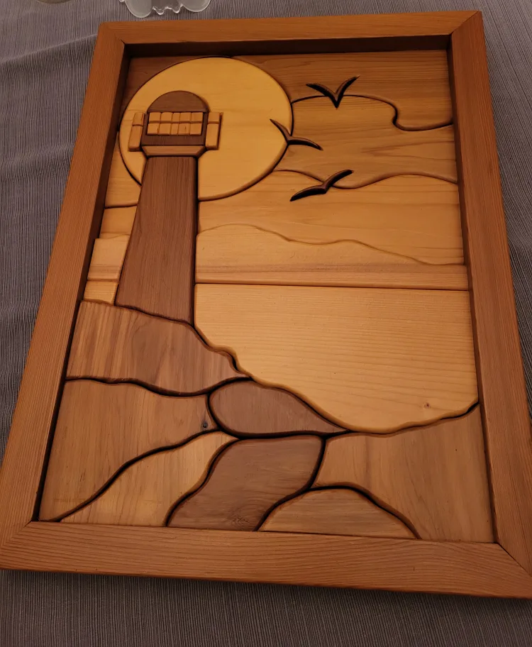 Wooden Lighthouse Wall Art thumbnail