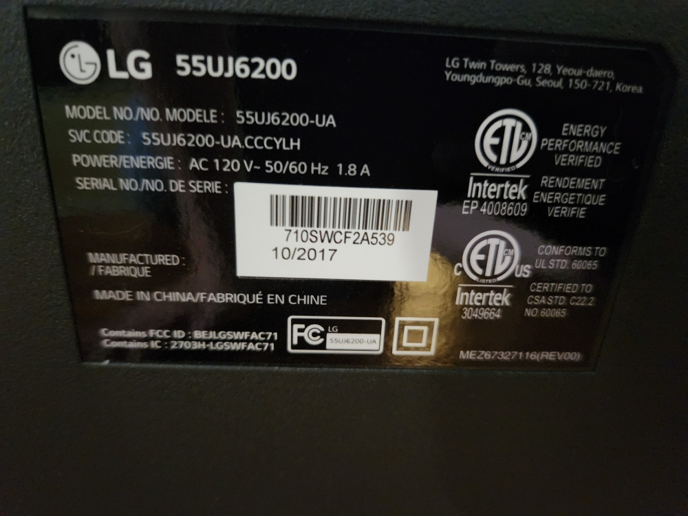 LG 55UJ6200 55" 4K UHD Smart TV - photo 3