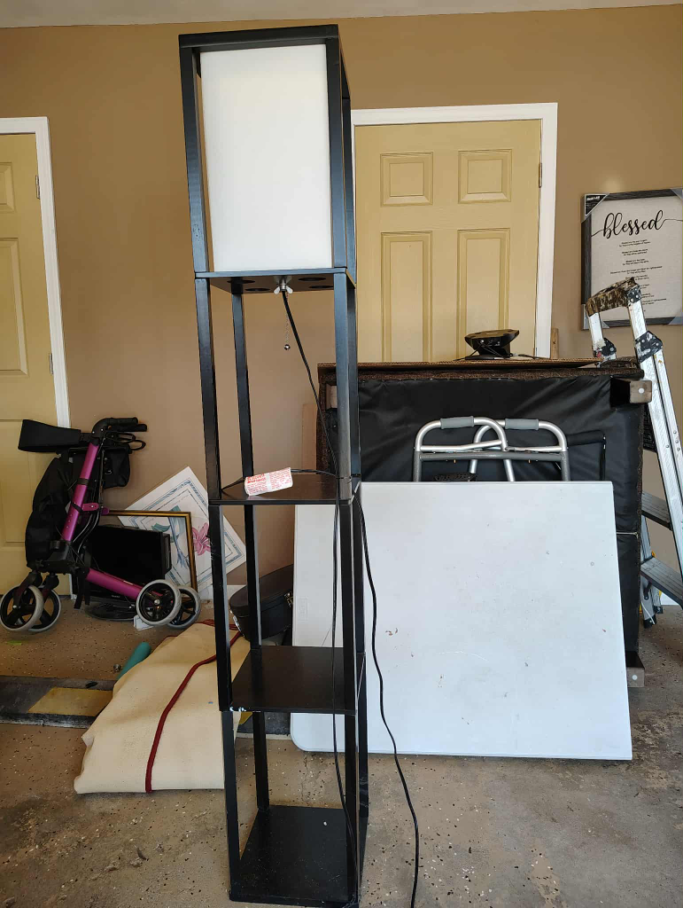 Black Shelf Floor Lamp