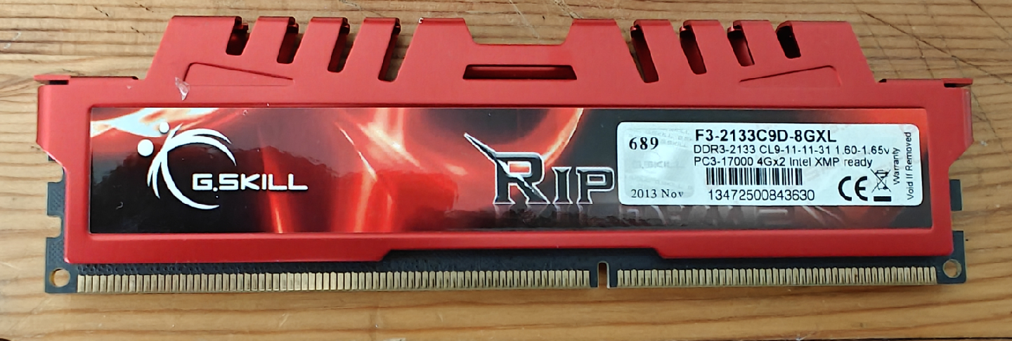G.SKILL RipjawsX DDR3 2133MHz 8GB x2 (16GB Kit) – Gaming RAM