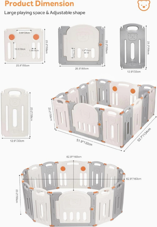 Baby Playpen - Large & Adjustable - photo 4