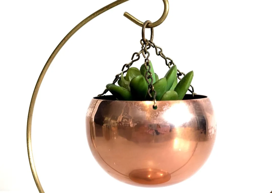 Coppercraft Guild Rolly Polly Hanging Planter Pot image indicator(2)