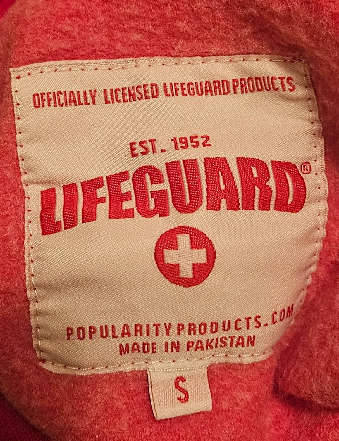 Lifeguard Red Hoodie - Size Small image indicator(2)