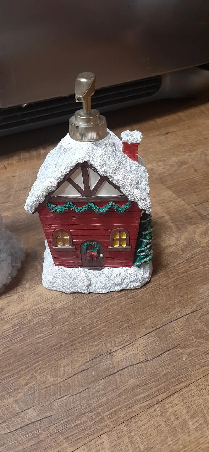 Christmas Cottage Lotion Dispenser thumbnail