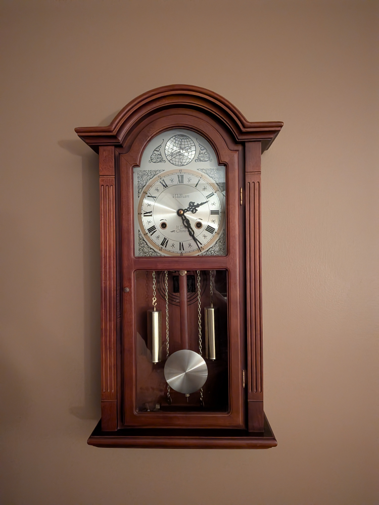 J. Waltham Wall Pendulum Clock